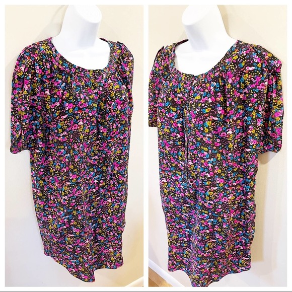 Rebecca Taylor Floral Button Shirt Dress Size 4 - Picture 11 of 12